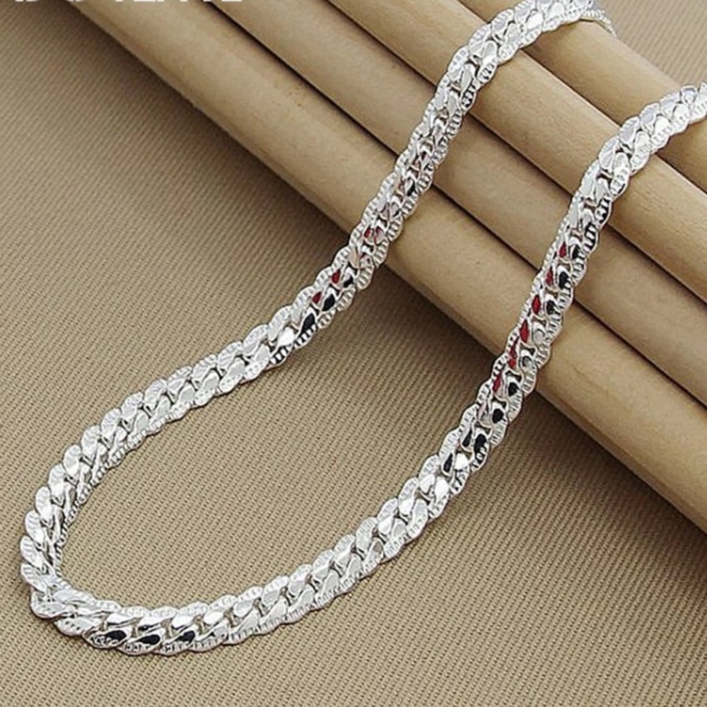 NEW 5mm 925 Sterling Silver Necklace - Picture 9 of 9